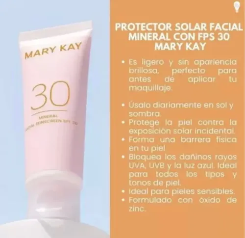 Mary Kay Protector Solar Facial Mineral Fps 30 Caballito