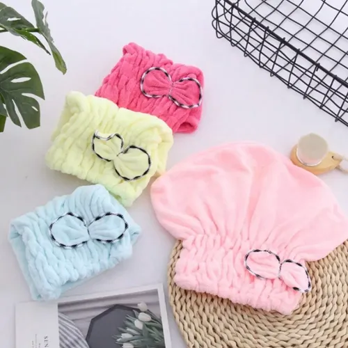 . Toalla De Baño Con 5 Cabezales Para Cabello Seco, Ligera .