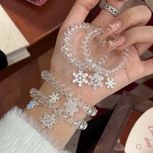 Nuevo Colgante En Forma De Copo De Nieve, Cinta Para El Pelo