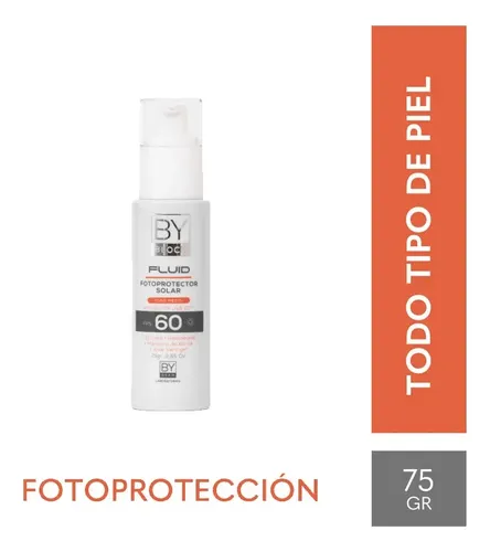 By Block Fluid Fotoprotector Tono Medio Fps60 75 Gr