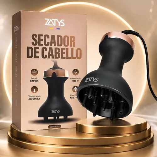 Secador Pelo Difusor Rizos Rulo Definido Secado Rapido 1100w