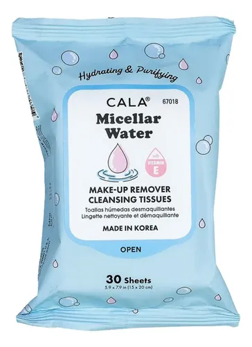 Cala Toallitas Desmaquillantes Agua Micelar 30 Unidades