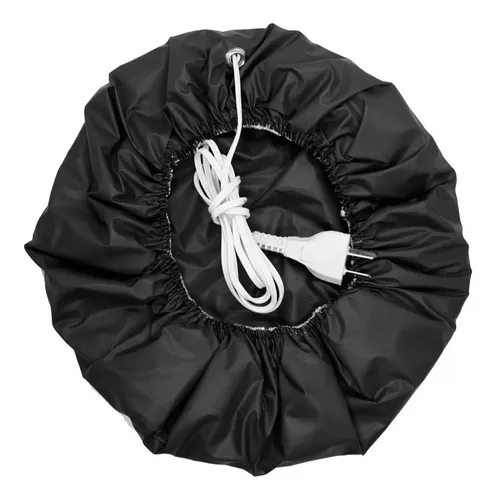Gorro Térmico Eléctrico Cable Tratamientos Peluquería Local Negro