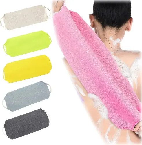 Ad 5pc Toalla De Baño Exfoliante Con Asas
