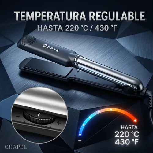 Plancha De Pelo Alisado Mujer Oryx Cerámica Turmalina 220°c