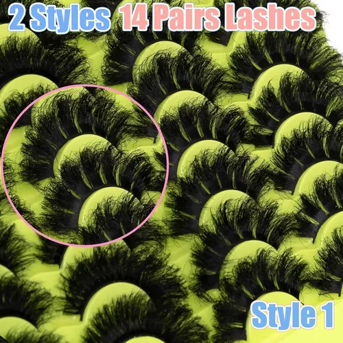 Pestañas Postizas 14 Pares Wikbik Cat Eye 8d Mink