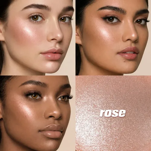 Iluminador Facial En Polvo Compacto Efecto Brillante