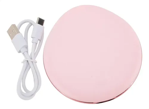 Espejo De Maquillaje De Viaje Con Luz Led, Aumento De
