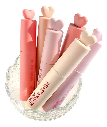 Novo Labial Lip Mate Terciopelo Tapa Corazoncito