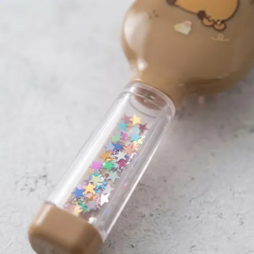 Cepillo De Cabello Capybara Con Lentejuelas Brillantes