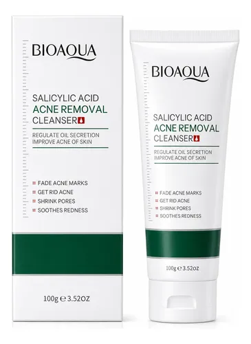 Limpiador Facial Bioaqua Ácido Salicílico Acné Y Poros 100g