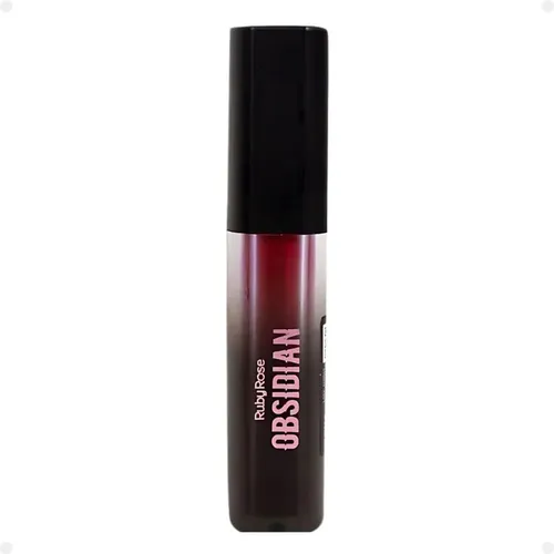 Labial Líquido Creme Lip Ruby Rose Obsidian Hb7100 Rojo Bordo Labial Lip Creme