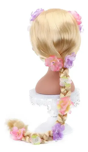 Peluca Trenzada De Rapunzel Encantada Peluca De Princesa Rap
