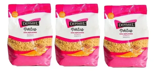 Cera Para Depilar Depimiel Sistema Español Perlas 200gr X 3u