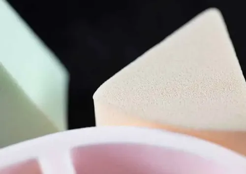Esponja De Maquillaje Cisne Rueda X6 Triángulos Crema Polvo