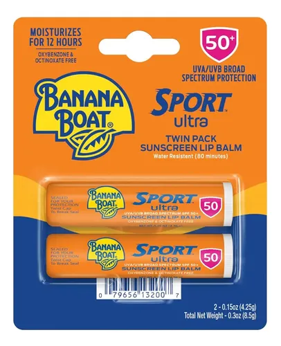 Banana Boat Sport Ultra Spf 50 Protec Solar Para Labios X2 U