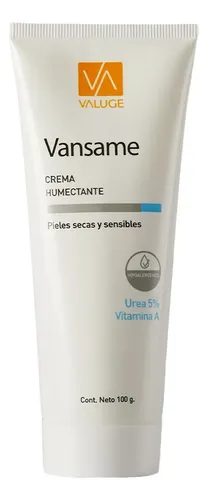 Valuge Vansame Crema Humectante 100grs Piel Seca Sensible Tipo de piel pieles secas sensibles