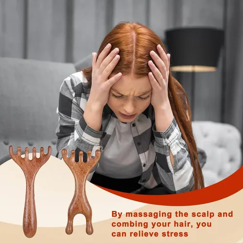 A 2 Wooden Brushes For Hair Massage And Gua Sha A