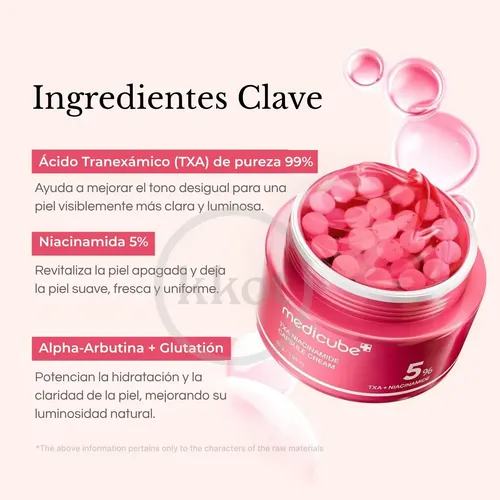 Medicube Txa Niacinamide Crema Capsulas Facial Manchas 55ml