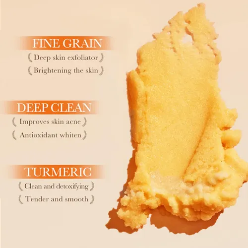 ‘n– 2 Paquetes De Exfoliante Corporal Con Cúrcuma, Limpiador