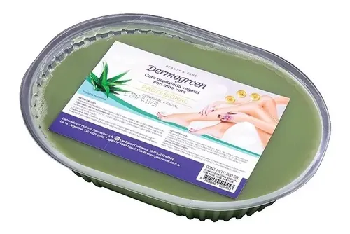 Dermogreen Cera Depilatoria Vegetal Aloe Vera Bandeja 800g