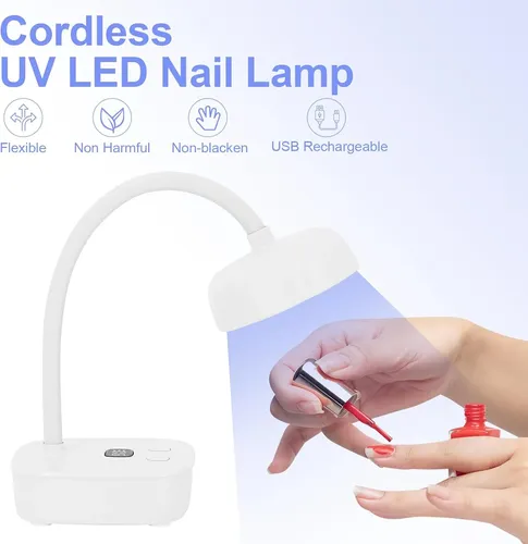 Lámpara Uv Led Recargable Con Sensor Y Temporizador