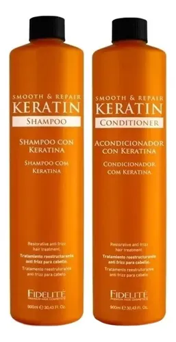 Kit Fidelite Keratina Shampoo Y Acondicionador X 900ml