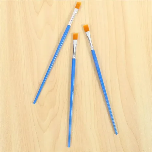 Juego De 500 Brochas De Nailon Para Niños, Pelo Plano, Tamañ