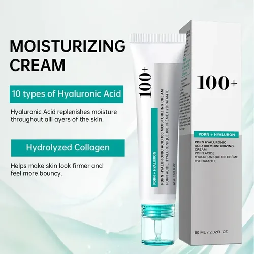 2pcs Crema Facial Hidratante Con Ácido Hialurónico, Pdrn 100