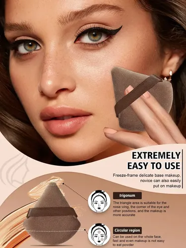 – Set De Esponjas Para Maquillaje Con Aplicador De Base Zzl-
