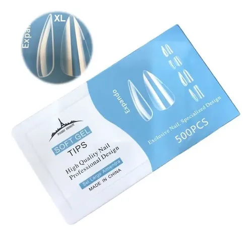 Tips Para Soft Gel Y Press On Paris Night X500 Xl Premium