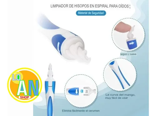 Limpia Oídos Reutilizable Kit 360° Cepillo Hilo Dental X60