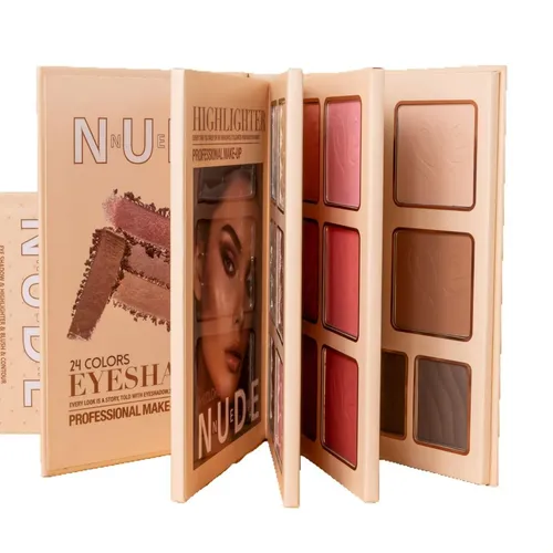 Paleta De 43 Sombras, Rubor, Contorno E Iluminador Mate Bri