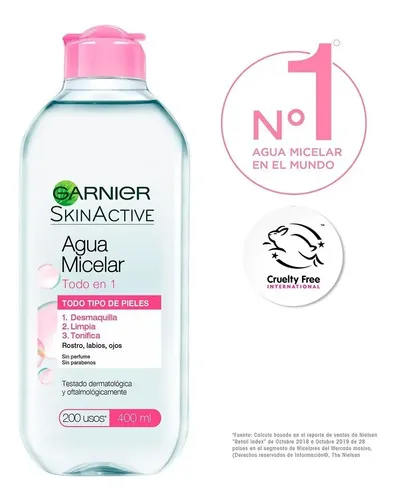 Desmaquillante Garnier Agua Micelar Todo En 1 De 400ml