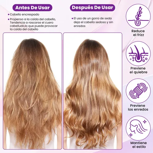6pzs Curly Ondas En Cabello Rizos Sin Calor Tubo+gorro