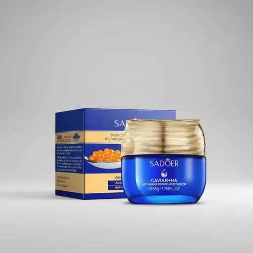 Crema Facial Con Caviar Y Acido Hialuronico 55gr Sadoer Todo Tipo De Piel Día/noche