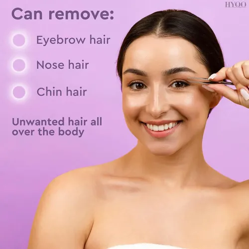 Juego De 12 Pinzas De Acero Inoxidable Hyqo Para Cejas