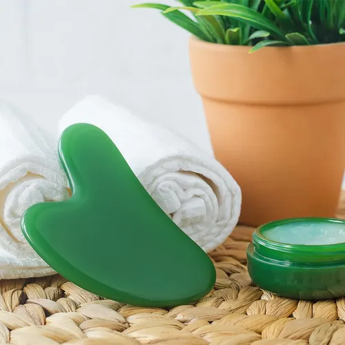 Tabla De Guasha Para Gatillo, Piedra De Jade Natural, De Sha