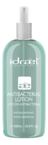 Loción Antibacterial Idraet X 500ml. Hipoalergénica.