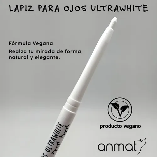 Delineador Retráctil Blanco Mate Vegano Thelma & Luise Para Ojos