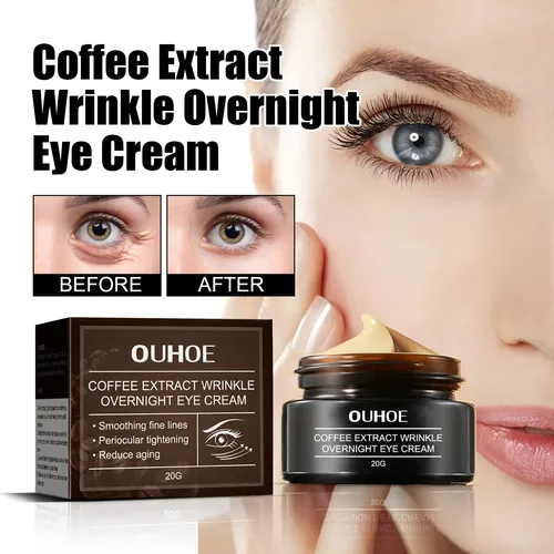 Crema Antiarrugas Para Ojos Ouhoe, Hidratante, Suave Y Reafi Madura Noche