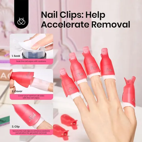 Kit Removedor De Esmalte En Gel Beetles 450 Toallitas 10