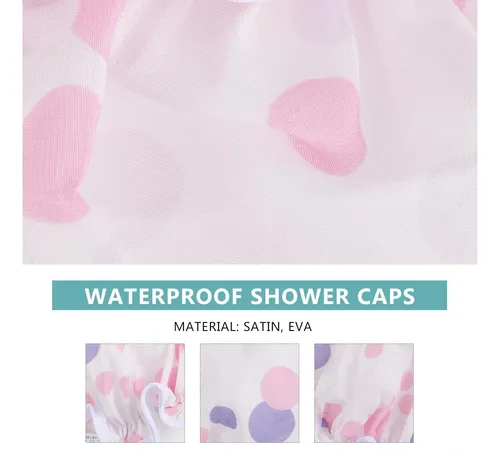 2 Gorros De Baño Impermeables Para Ducha