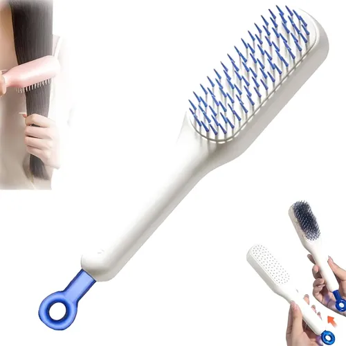 Cepillo Peine Antiestático Retráctil Cabello Sin Frizz