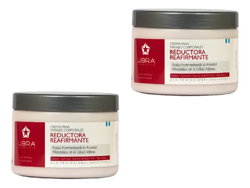 2 Crema Masajes Reductora Y Reafirmante 250g Libra Cosmetica Fragancia Suave