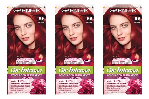Pack Tintura Permanente En Kit Nutrisse Cor Intensa 6.6