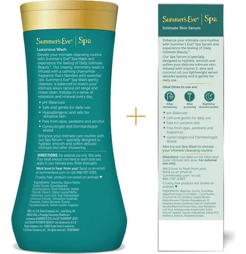 Set Spa Para Mujeres Summer’s Eve 2 Pzas