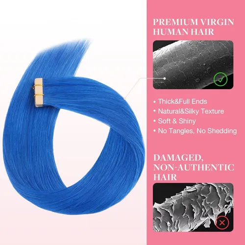 Extensiones De Cabello Tape-in Goo Goo Blue 10in 20g 10