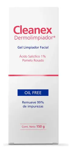 Cleanex Dermolimpiador Gel Facial 150g Piel Grasa Oil Free