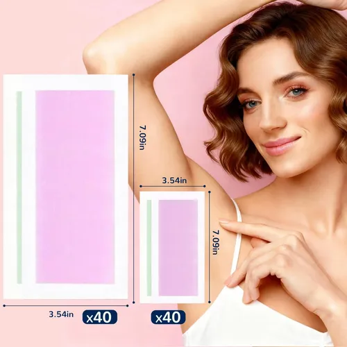 Tiras De Cera Fepgsy 80 Uds Para Depilación Facial Y Corpora
